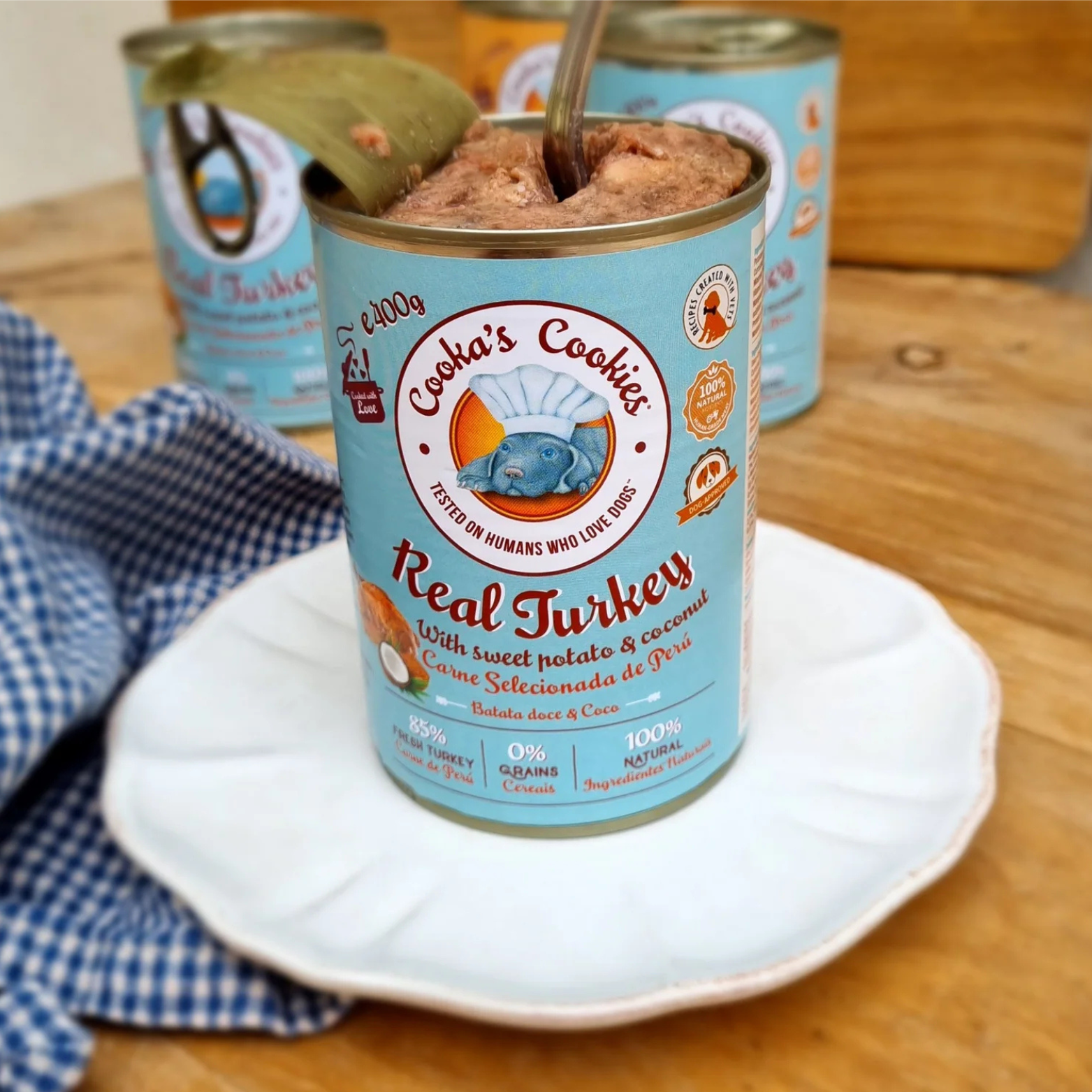 Cooka's Cookies - Dinde, patate douce et noix de coco (pâtée)