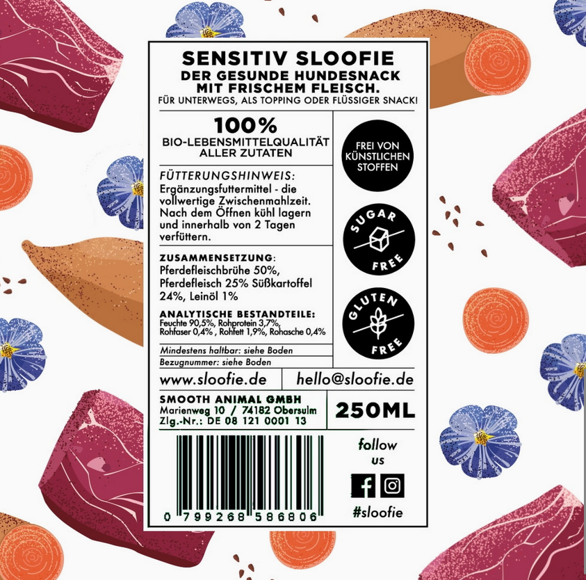 Sloofie - chien sensible-  Saveur Cheval