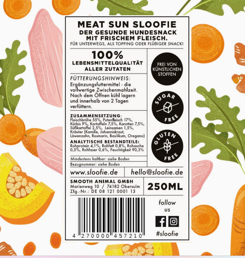 Sloofie -  Saveur Dinde légumes du soleil