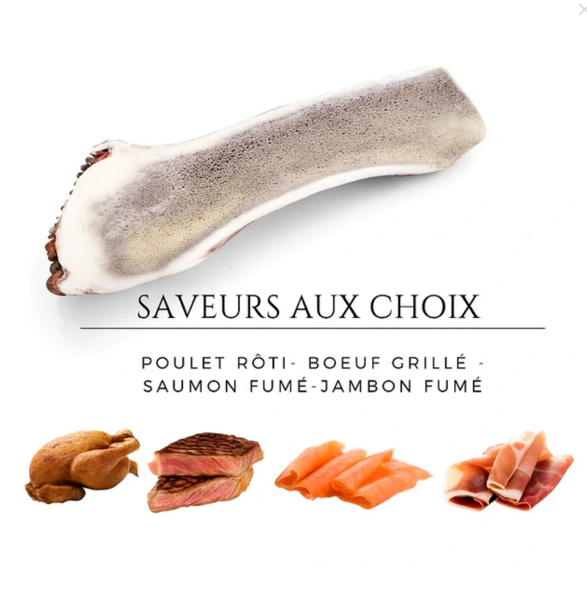 Bois de cerf fendu - Différentes saveurs