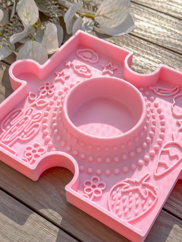 Puzzle Slow Bowl –  Tapis de léchage & Bol anti-glouton