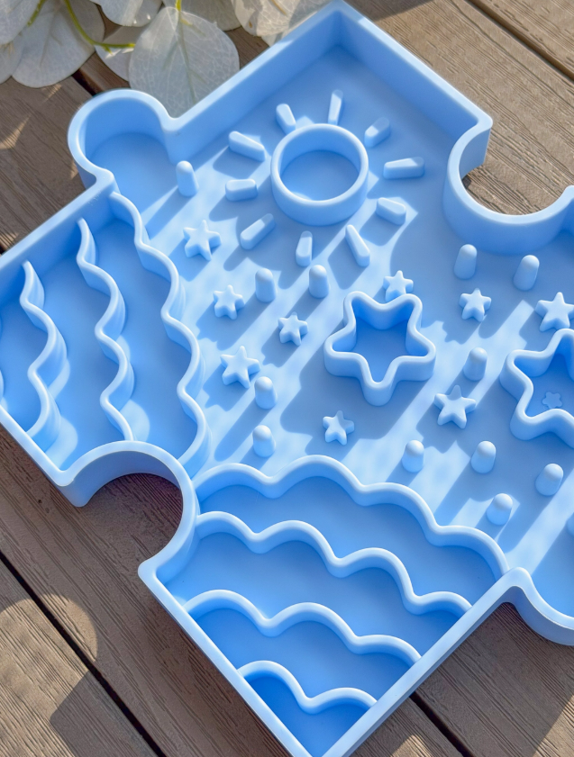 Puzzle Slow Bowl –  Tapis de léchage & Bol anti-glouton
