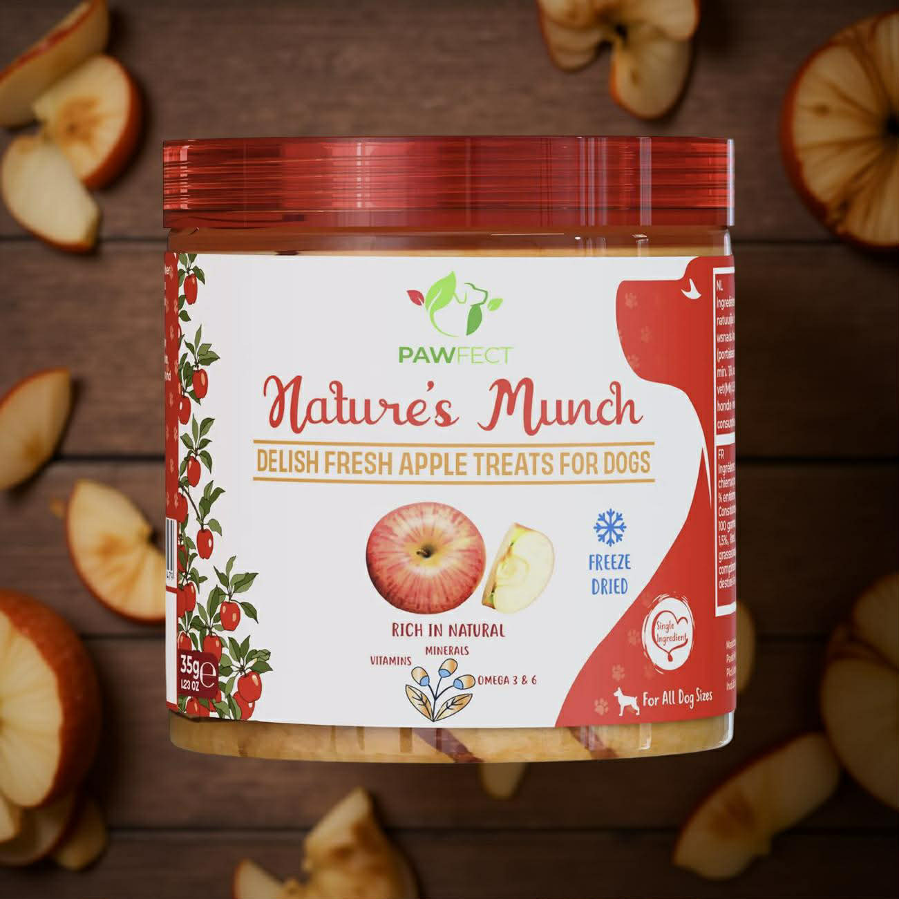 Pawfect - Pommes Iyophilisées