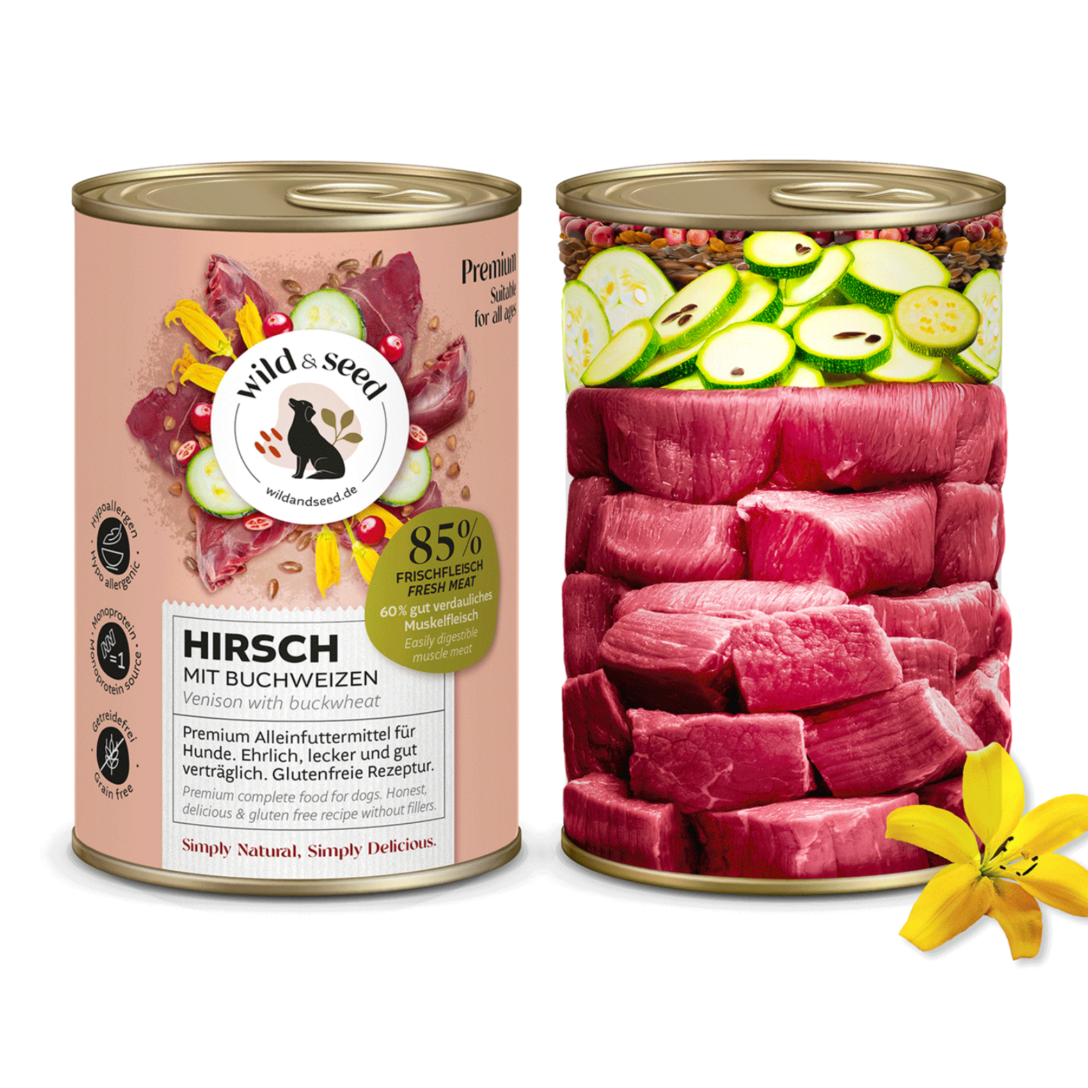 Pâtée Wild&Seed - Cerf et sarrasin (400g)