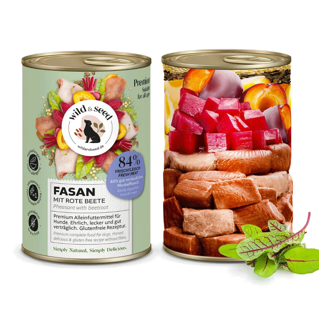 Pâtée Wild&Seed - Faisan et betterave (800g)